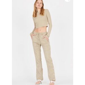 Cotton Citizen The London Snap Pants, tan, XS